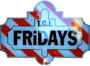 T.G.I Fraiday's sign